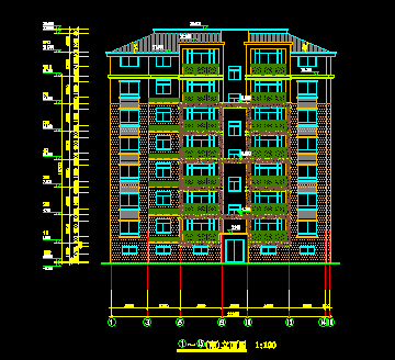 七层框架住宅楼毕业设计(含图纸,工程量清单、施组)免费下载 - 建筑毕业设计 - 土木工程网